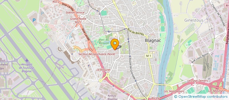 localisation de l'entreprise MONSIEUR PHILIPPE ARREBOT NATOU  BLAGNAC