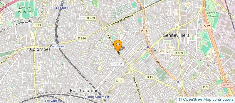 localisation de l'entreprise MONSIEUR PHILIPPE ARZUR  BOIS-COLOMBES