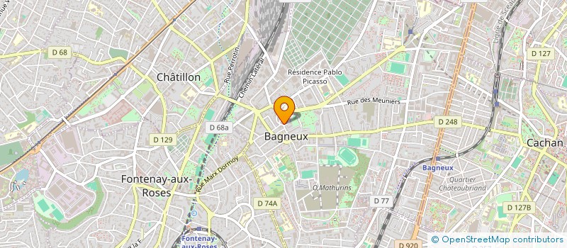 localisation de l'entreprise MONSIEUR PHILIPPE ASTIER à BAGNEUX