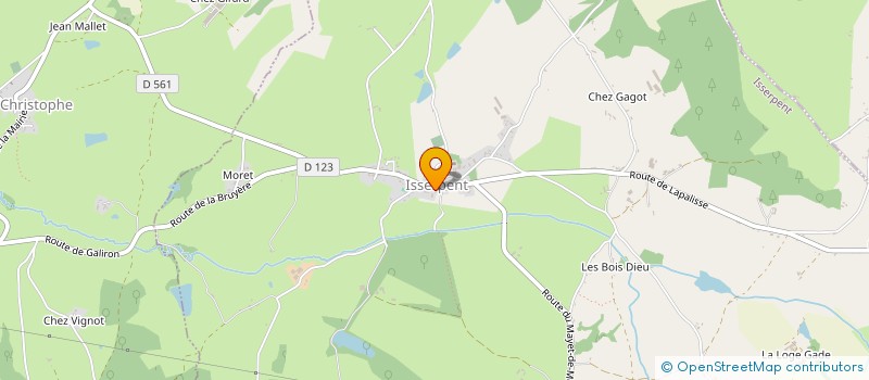 localisation de l'entreprise MONSIEUR PHILIPPE AUBERT  ISSERPENT