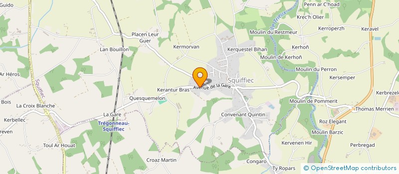 localisation de l'entreprise MONSIEUR PHILIPPE AUBERT  SQUIFFIEC