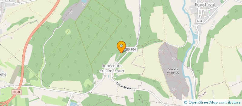 localisation de l'entreprise MONSIEUR PHILIPPE AUBRUN  BAZEILLES