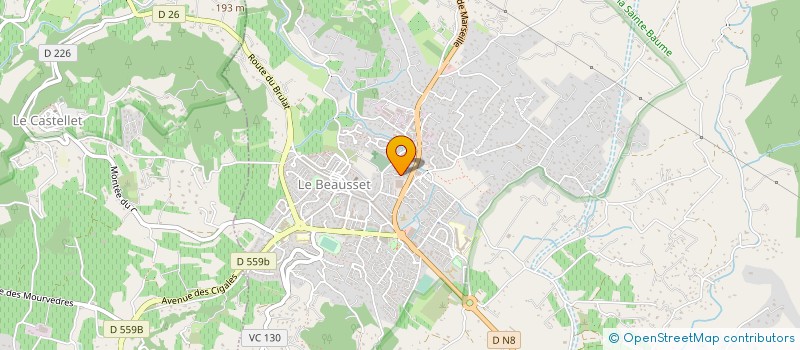 localisation de l'entreprise MONSIEUR PHILIPPE AUBRY  LE BEAUSSET