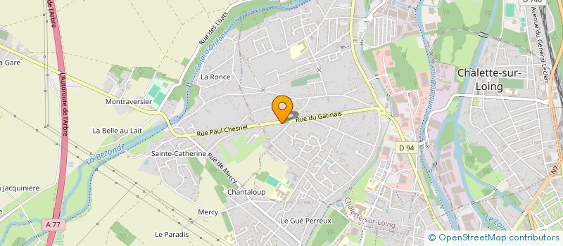 localisation de l'entreprise MONSIEUR PHILIPPE AUBRY à CHALETTE-SUR-LOING