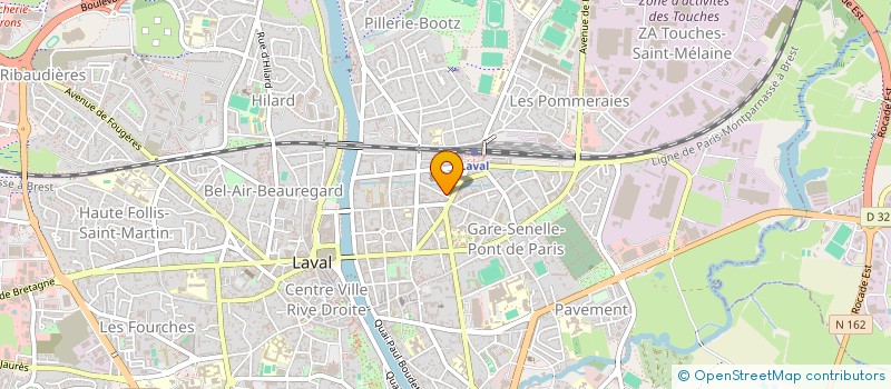 localisation de l'entreprise MONSIEUR PHILIPPE AUDON à LAVAL