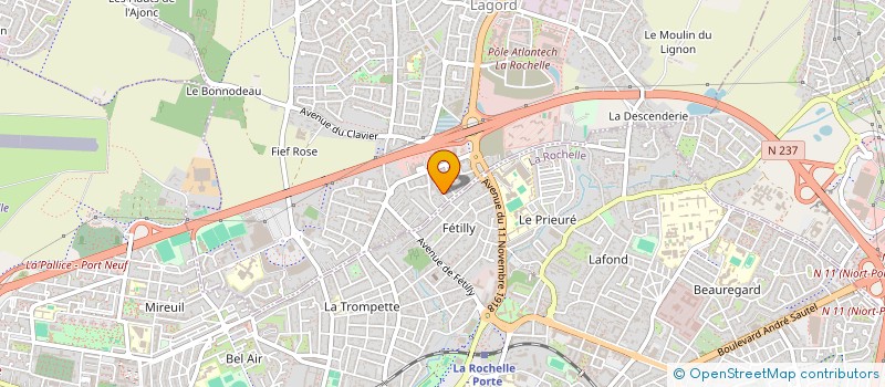 localisation de l'entreprise MONSIEUR PHILIPPE AUDOUIN  LAGORD