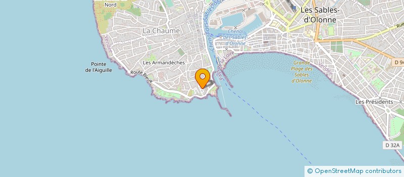 localisation de l'entreprise MONSIEUR PHILIPPE AUDUREAU à LES SABLES D'OLONNE