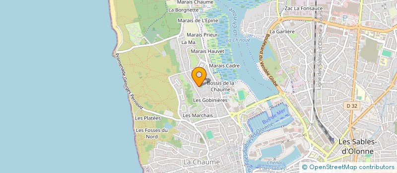 localisation de l'entreprise MONSIEUR PHILIPPE AUDUREAU à LES SABLES D'OLONNE