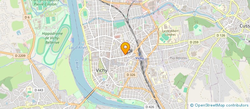 localisation de l'entreprise MONSIEUR PHILIPPE AUFFRAY à VICHY