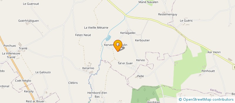 localisation de l'entreprise MONSIEUR PHILIPPE AUFFRET à NOYAL-PONTIVY