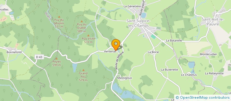 localisation de l'entreprise MONSIEUR PHILIPPE AUFORT  SAINT-SULPICE-LES-CHAMPS