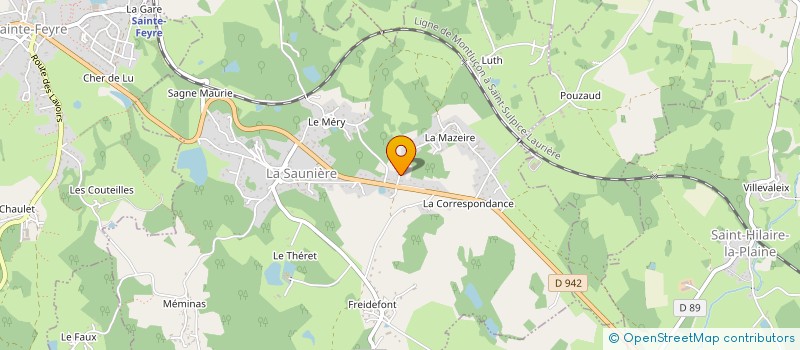 localisation de l'entreprise MONSIEUR PHILIPPE AUGAUDY  LA SAUNIERE