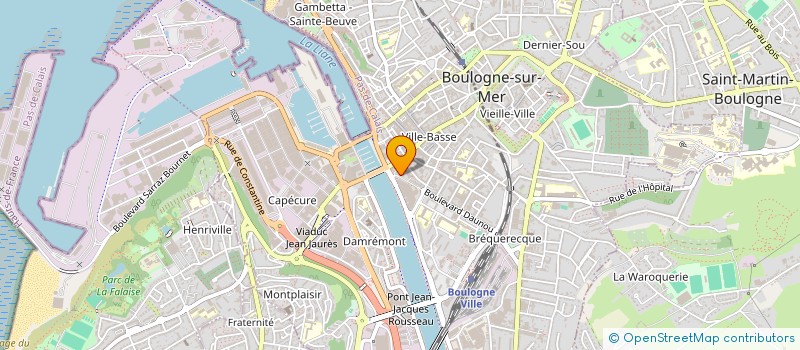 localisation de l'entreprise MONSIEUR PHILIPPE AUGE à BOULOGNE-SUR-MER