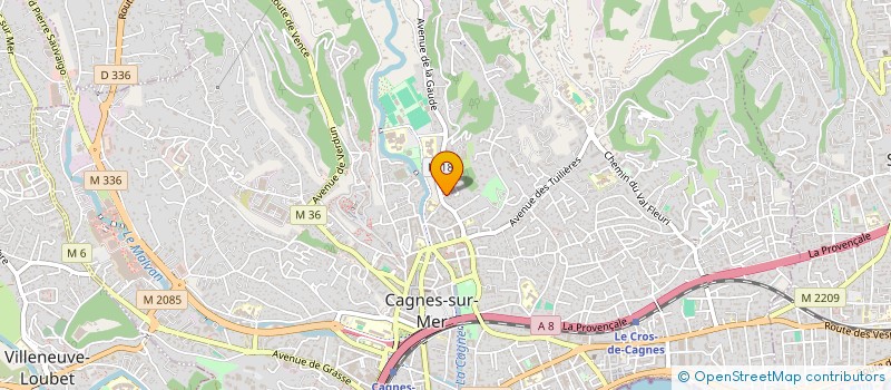 localisation de l'entreprise MONSIEUR PHILIPPE AUGY à CAGNES-SUR-MER