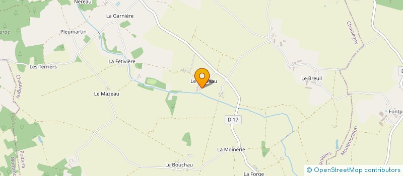localisation de l'entreprise MONSIEUR PHILIPPE AURIAULT à CHAUVIGNY