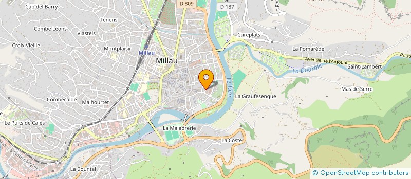 localisation de l'entreprise MONSIEUR PHILIPPE AUSTRUY  MILLAU