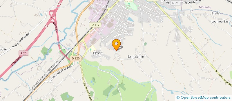 localisation de l'entreprise MONSIEUR PHILIPPE AUTHIER  CAUSSADE