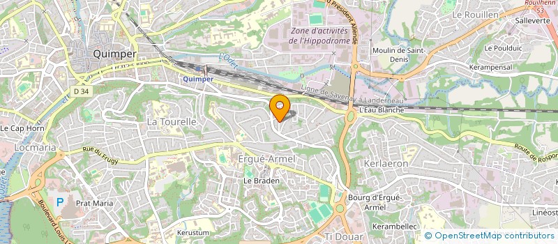 localisation de l'entreprise MONSIEUR PHILIPPE AUTRET à QUIMPER