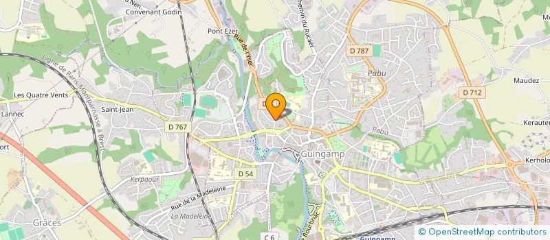 localisation de l'entreprise MONSIEUR PHILIPPE AVICE  GUINGAMP