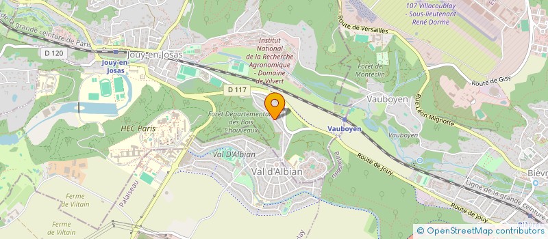 localisation de l'entreprise MONSIEUR PHILIPPE AYMOND  JOUY-EN-JOSAS