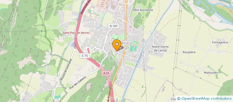 localisation de l'entreprise MONSIEUR PHILIPPE AYMOZ  VARCES-ALLIERES-ET-RISSET