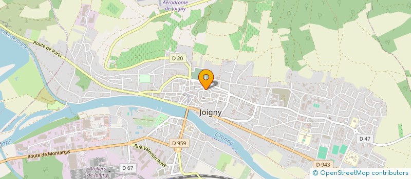 localisation de l'entreprise MONSIEUR PHILIPPE BABOUHOT à JOIGNY