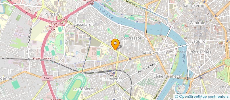 localisation de l'entreprise MONSIEUR PHILIPPE BACHELARD  TOULOUSE