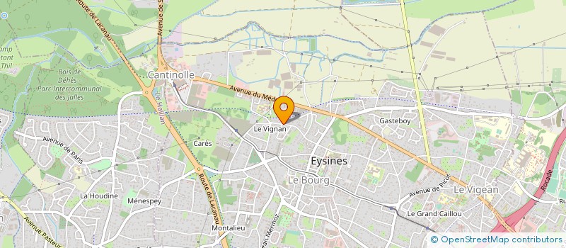 localisation de l'entreprise MONSIEUR PHILIPPE BACQUE  EYSINES