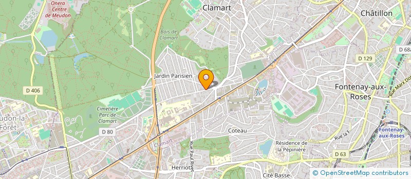 localisation de l'entreprise MONSIEUR PHILIPPE BACQUIE à CLAMART