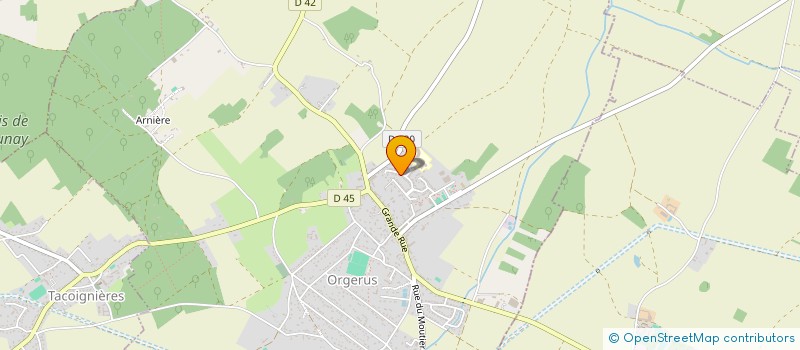 localisation de l'entreprise MONSIEUR PHILIPPE BAGUET  ORVILLIERS