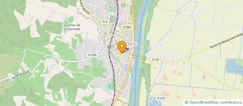 localisation de l'entreprise MONSIEUR PHILIPPE BAILLE  BOURG-SAINT-ANDEOL