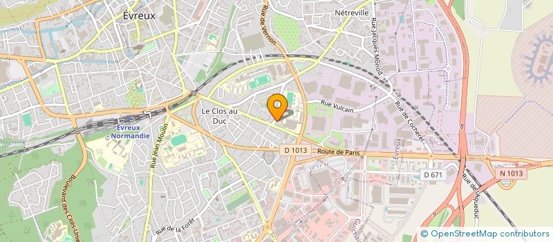 localisation de l'entreprise MONSIEUR PHILIPPE BAILLEUL  EVREUX