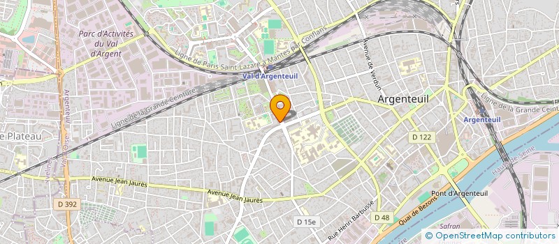 localisation de l'entreprise MONSIEUR PHILIPPE BAILLEUX  ARGENTEUIL