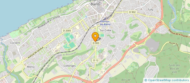 localisation de l'entreprise MONSIEUR PHILIPPE BAILLEUX à THONON-LES-BAINS