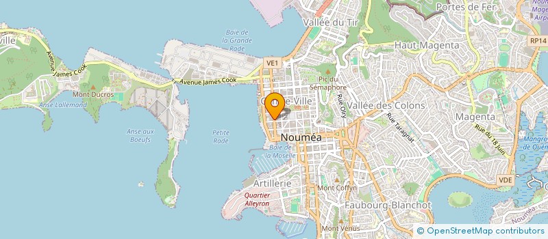 localisation de l'entreprise MONSIEUR PHILIPPE BAILLOT à NOUMEA