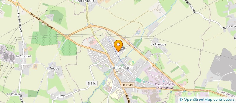 localisation de l'entreprise MONSIEUR PHILIPPE BAILLY  PONT-A-MARCQ