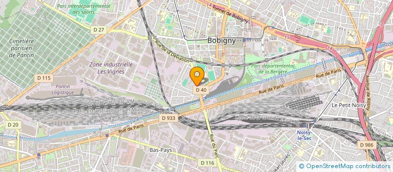 localisation de l'entreprise MONSIEUR PHILIPPE BALDINI à BOBIGNY