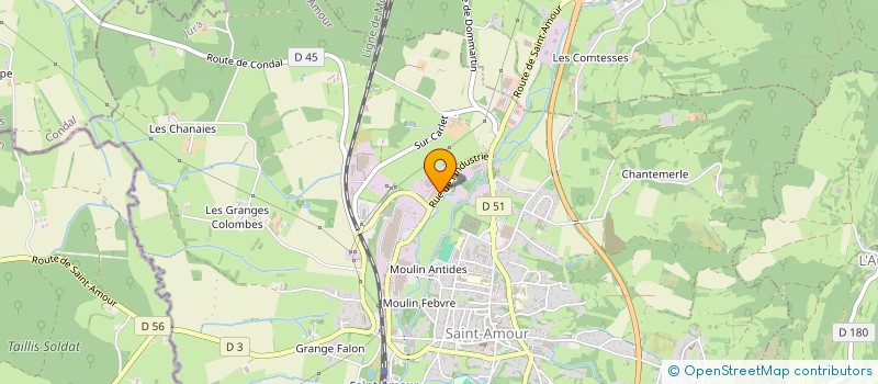 localisation de l'entreprise MONSIEUR PHILIPPE BALLAND  SAINT-AMOUR