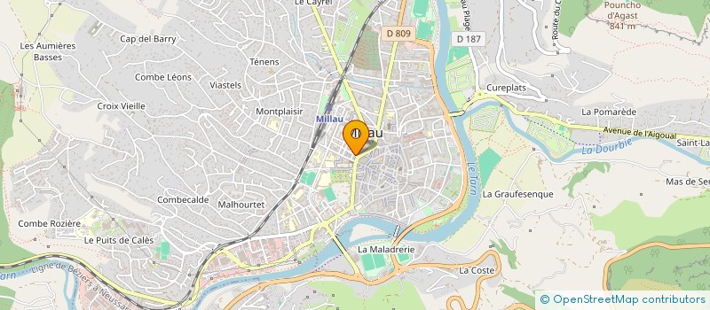 localisation de l'entreprise MONSIEUR PHILIPPE BALSAN  MILLAU