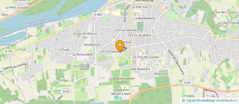 localisation de l'entreprise MONSIEUR PHILIPPE BAPTISTE  AMBOISE