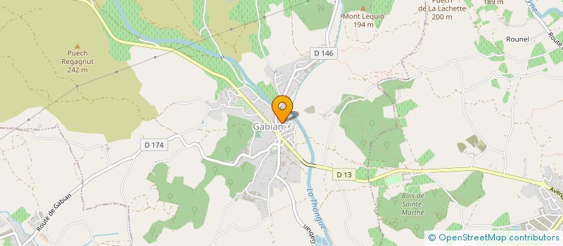 localisation de l'entreprise MONSIEUR PHILIPPE BAQUIE  GABIAN