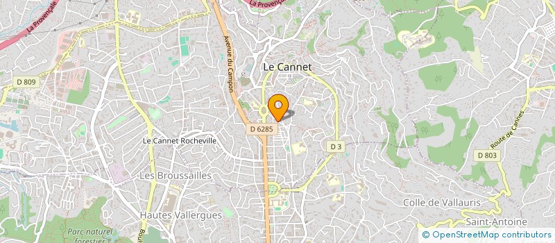 localisation de l'entreprise MONSIEUR PHILIPPE BARAT  LE CANNET