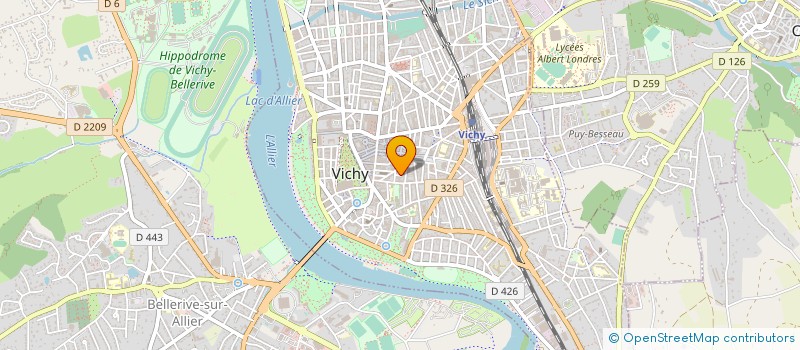 localisation de l'entreprise MONSIEUR PHILIPPE BARAT à VICHY