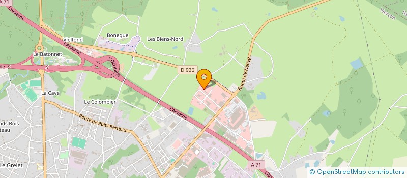 localisation de l'entreprise MONSIEUR PHILIPPE BARATAUD  VIERZON