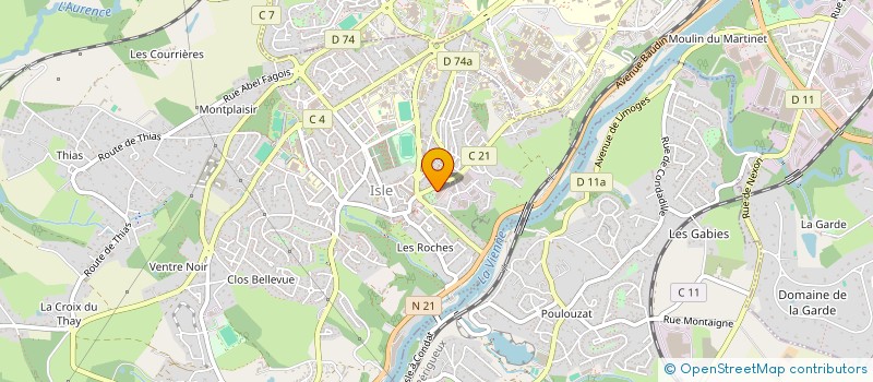 localisation de l'entreprise MONSIEUR PHILIPPE BARATTE  ISLE