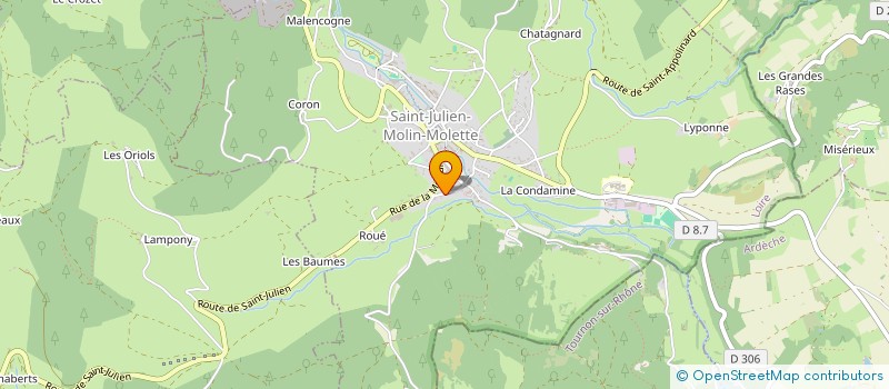 localisation de l'entreprise MONSIEUR PHILIPPE BARBARIN  SAINT-JULIEN-MOLIN-MOLETTE