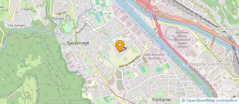 localisation de l'entreprise MONSIEUR PHILIPPE BARBERET à SASSENAGE