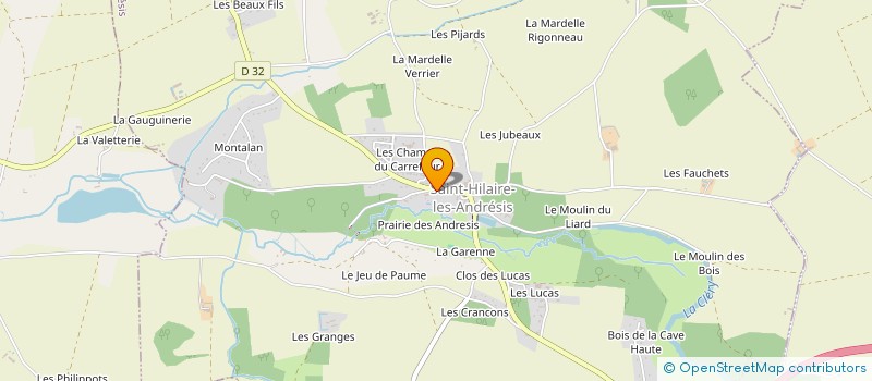 localisation de l'entreprise MONSIEUR PHILIPPE BARBIER à SAINT-HILAIRE-LES-ANDRESIS