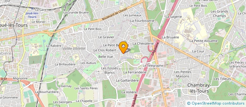 localisation de l'entreprise MONSIEUR PHILIPPE BARDET  CHAMBRAY-LES-TOURS