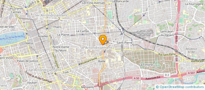 localisation de l'entreprise MONSIEUR PHILIPPE BARET à MARSEILLE